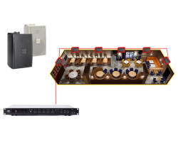 Акустична система для кафе, ресторану 6 настінних динаміків BOSCH